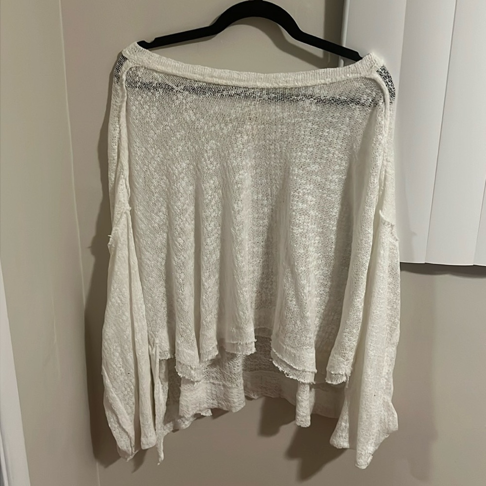 Free People White Sweater